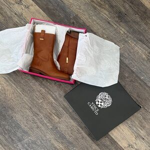 Vince Camuto Tan Leather Boots